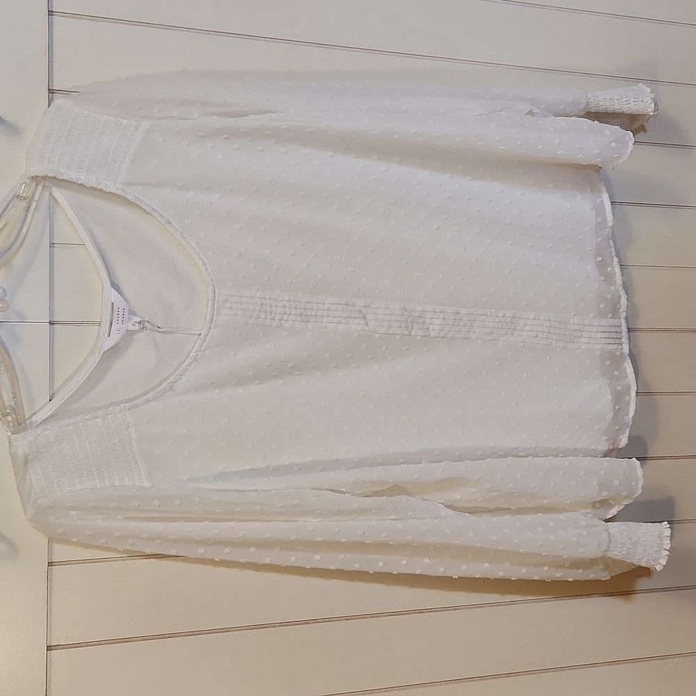 LC Lauren Conrad Dot Blouse - XL - NWT